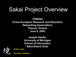 Slides - TERENA Networking Conference 2005