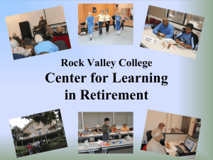 Tammy Lewis, Rock Valley College Center for Learning in Retirement
