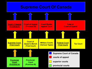 Understanding Canada's Court System