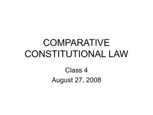 COMPARATIVE CONSTITUTIONAL LAW