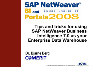 SAP Enterprise Data warehouse EDW BI