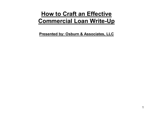 How to Craft an Effective Commercial Loan Write