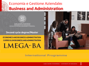 Business and Administration programme presentation