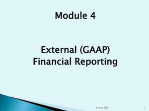 4. external (gaap) financial reporting