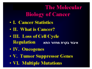 and “tumor suppressor genes”