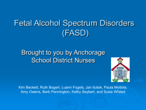 ASD Nurses' FASD PowerPoint