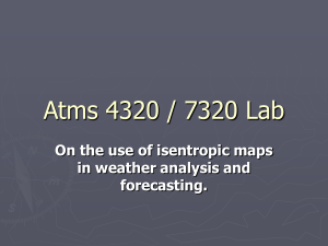 On the use of isentropic maps in weather analysis and forecasting.