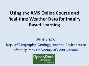 Using the AMS Online Course and Real