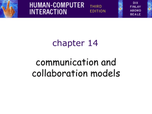 Lecture 24 Communication models