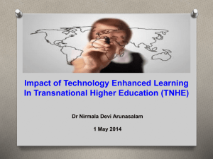 Impact of technology Enhanced Learning in Transnational