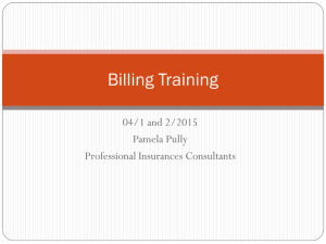 E-M Billing Training April 2015