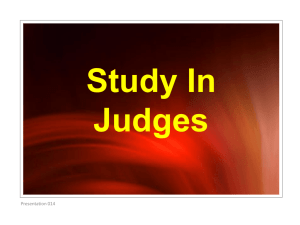 14 Judges 13v1-25 The Birth Of Samson
