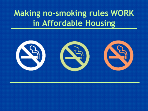 Making No-Smoking Rules Work in Affordable Housing