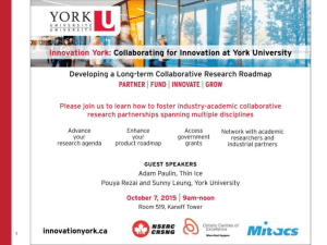 Industry and York University Research