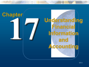 Chapter 17condensed Fin Info & Acctg