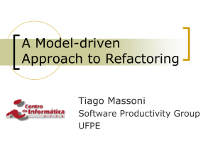 A Model-driven Approach to Refactoring