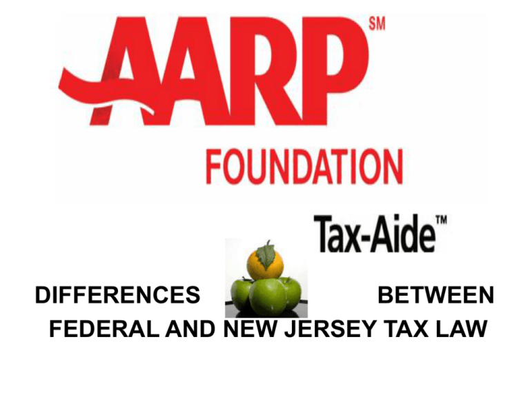 Differences Between Federal And New Jersey Tax Law