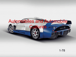 Automobiles and Automobile Cultures