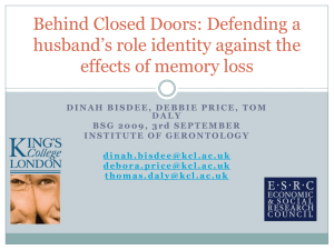 Behind Closed Doors: Defending a Husband's Role Identity against