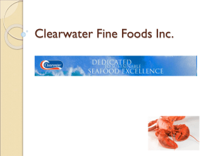 Clearwater Fine Foods Inc. Divisions