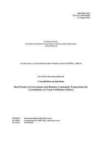 restricted - United Nations Economic Commission for Europe