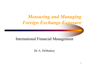 Managing Transaction and Translation Exposure