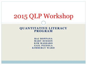 Click here for Fall 2015 Q-Workshop PowerPoint Presentation