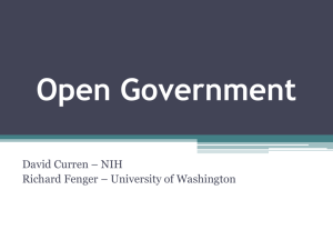 Open Government - The National Academies