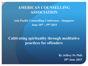 Meditation - American Counseling Association