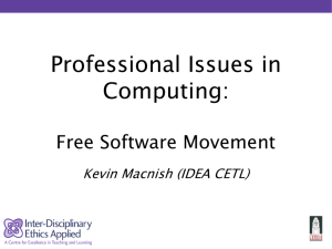 Ethics of the Free Software Movement