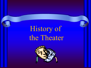 History of the Theater - Stanhope Public School