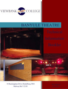 banyule theatre - ViewBank College