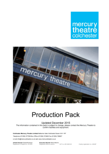 Mercury Theatre Production Pack December 2015