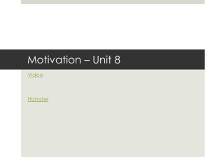 Motivation – Unit 8