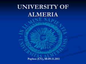 UNIVERSITY OF ALMERIA
