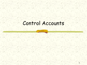 Control Accounts