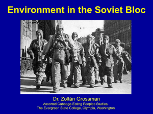 Soviet Bloc Environment