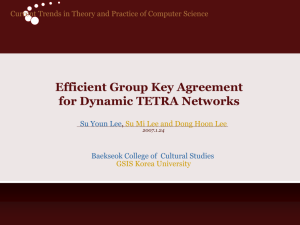 Efficient Group Key Agreement for Dynamic TETRA Networks