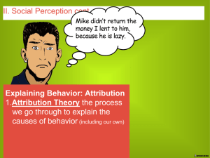 04 Social Perceptions - Attribution