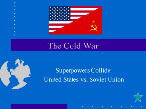 The Cold War - Plain Local Schools