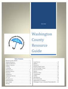 Washington County Resource Guide