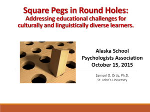 Part I - Alaska School Psychologist Association