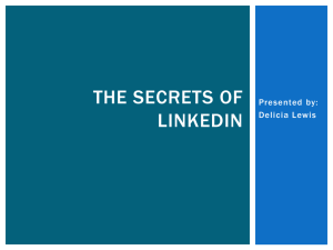The Secrets of LinkedIn