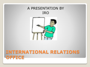 Rationale of IRO