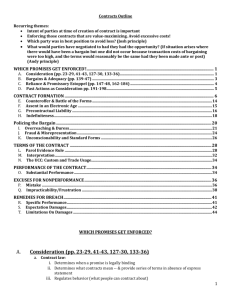 Consideration (pp. 23-29, 41-43, 127-30, 133-36)