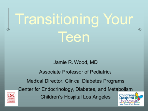 Transitioning Your Teen - Children with Diabetes
