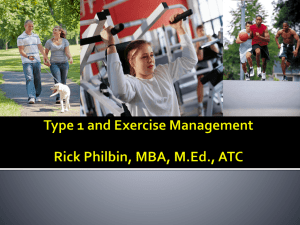Type 1 and Exercise Management