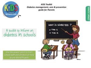 KiDS Toolkit Diabetes management, care & prevention guide for