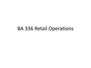 BA 336 Retail Operations