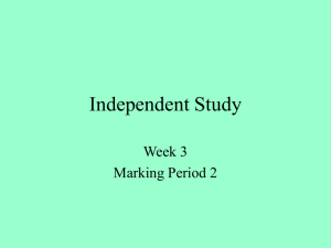 Independent Study